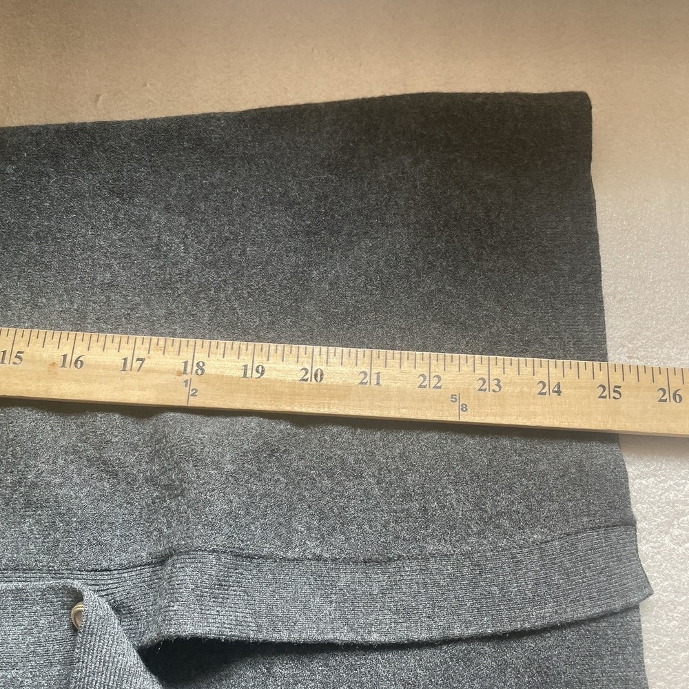 A New Day‎ Button Up Sweater Vest Women XL Charcoal Gray Sleeveless Knit Top - Picture 8 of 10